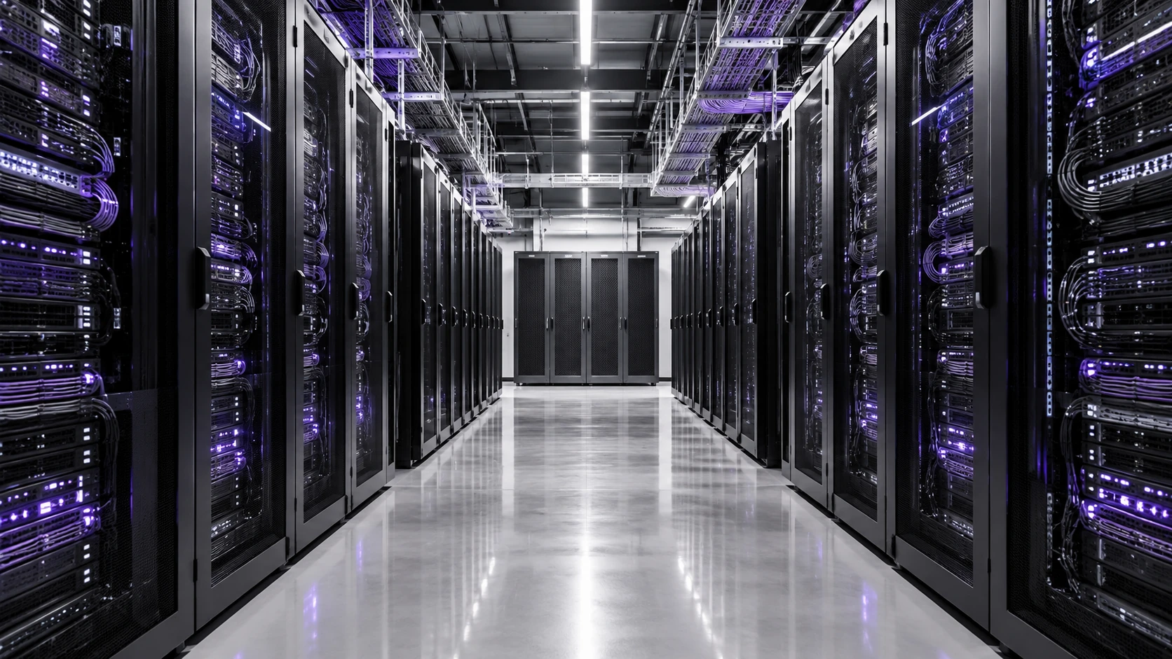 Server racks in a modern data center